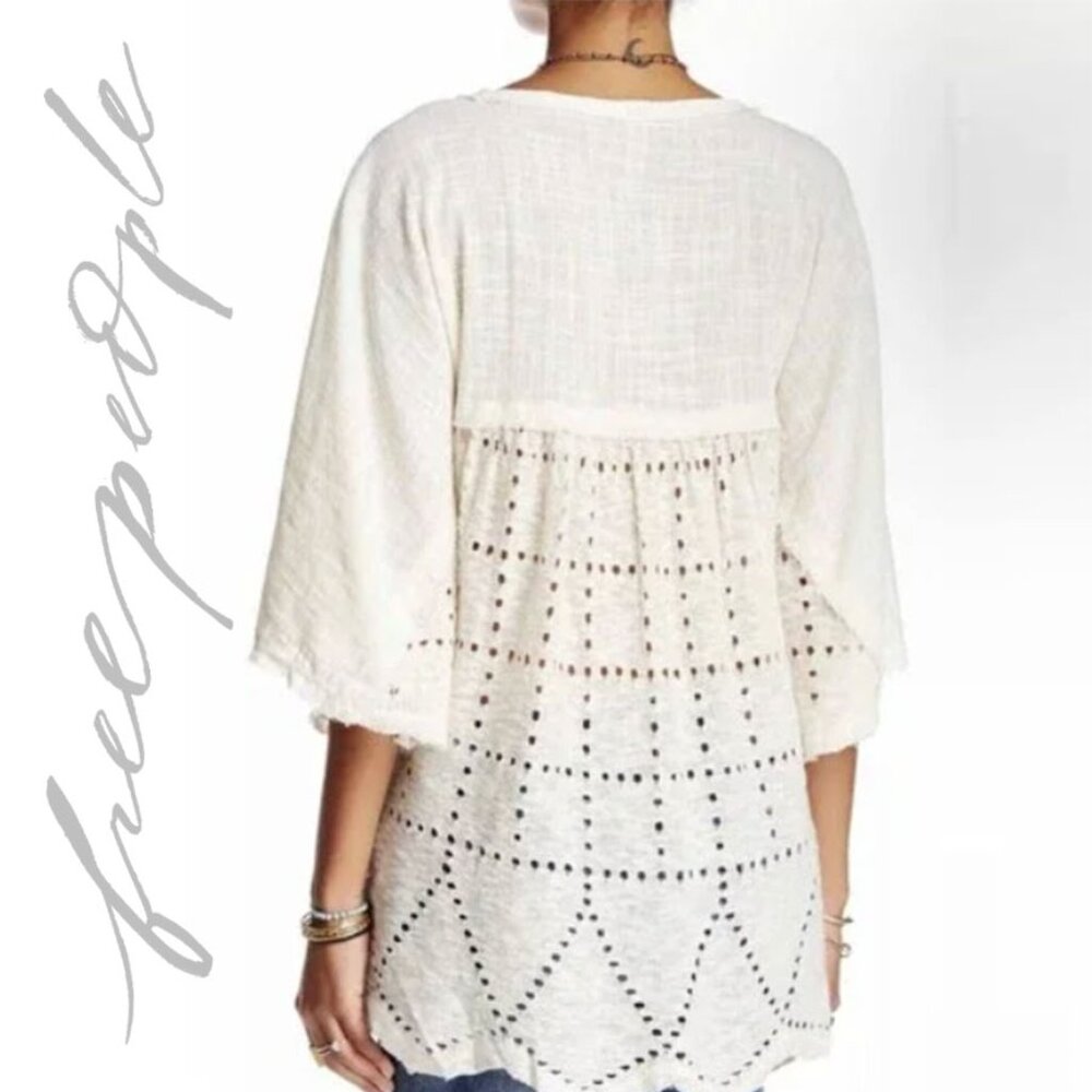 FREE PEOPLE Summer Lovin' Linen Blend Tunic - Picture 2 of 7